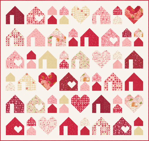 RESERVATION - Darling Peony Heartfelt Home Quilt Kit by Robin Pickens