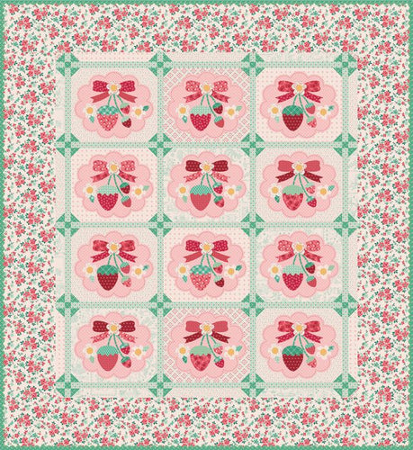 RESERVATION - Berry and Sage Strawberry Crush Sew Along Boxed Quilt Kit by Lori Holt