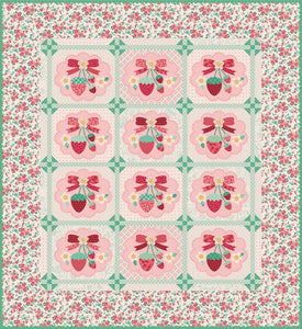 RESERVATION - Berry and Sage Strawberry Crush Sew Along Boxed Quilt Kit by Lori Holt