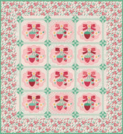 Berry and Sage Strawberry Crush Sew Along Boxed Quilt Kit by Lori Holt