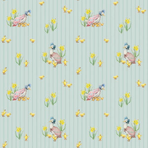 Peter Rabbit and Friends Duck Stripe Blue by Beatrix Potter