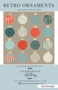 Retro Ornaments Quilt Pattern by Lo & Behold Stitchery