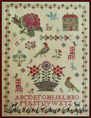 Little Red Chair Sampler by The Scarlett House