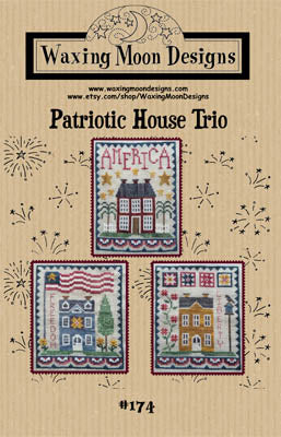 Patriotic House Trio by Waxing Moon Designs