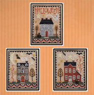 Halloween House Trio by Waxing Moon Designs