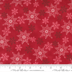 Home Sweet Holidays - Snowflake Swirl Red by Deb Strain