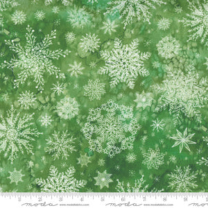 Starflower Christmas - Flurry Watercolor - Green by Create Joy Project