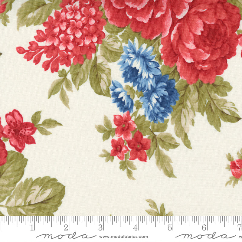 Belle Isle - Cabbage Roses Cream by Minick and Simpson