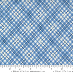 Belle Isle - Bias Plaid Sky by Minick and Simpson