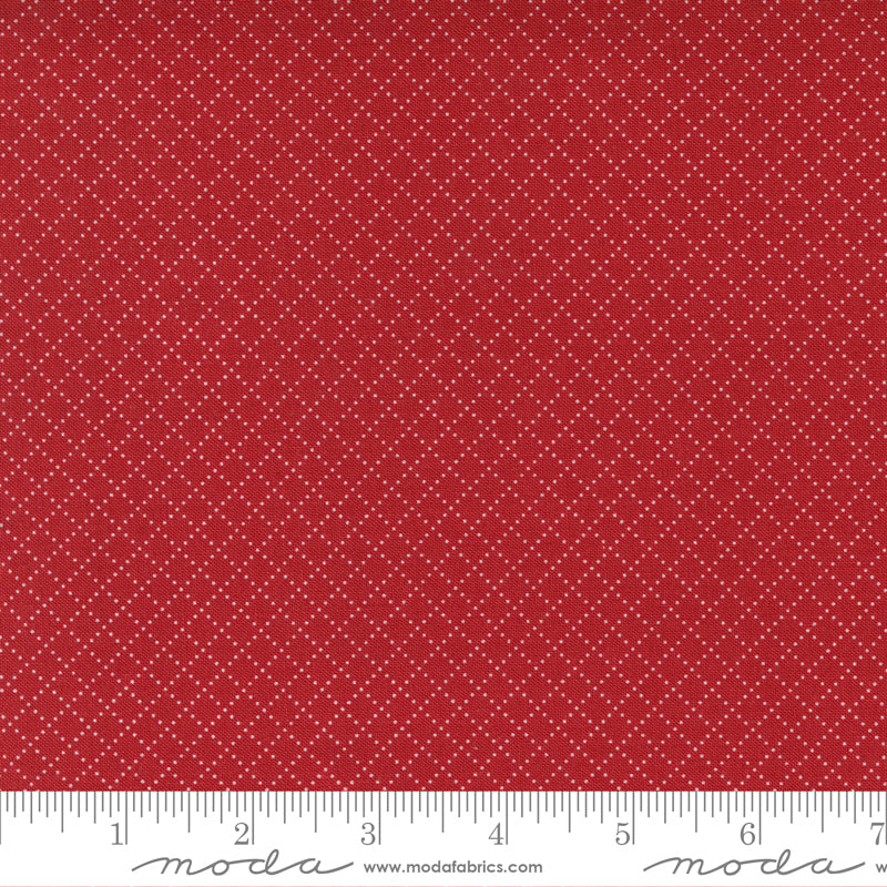 Belle Isle - Dotted Grid Red by Minick and Simpson