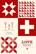 Flirt Sampler Quilt Panel by Sweetwater Fabric