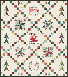 Cheer and Merriment Quilt Kit by Fancy That Design House