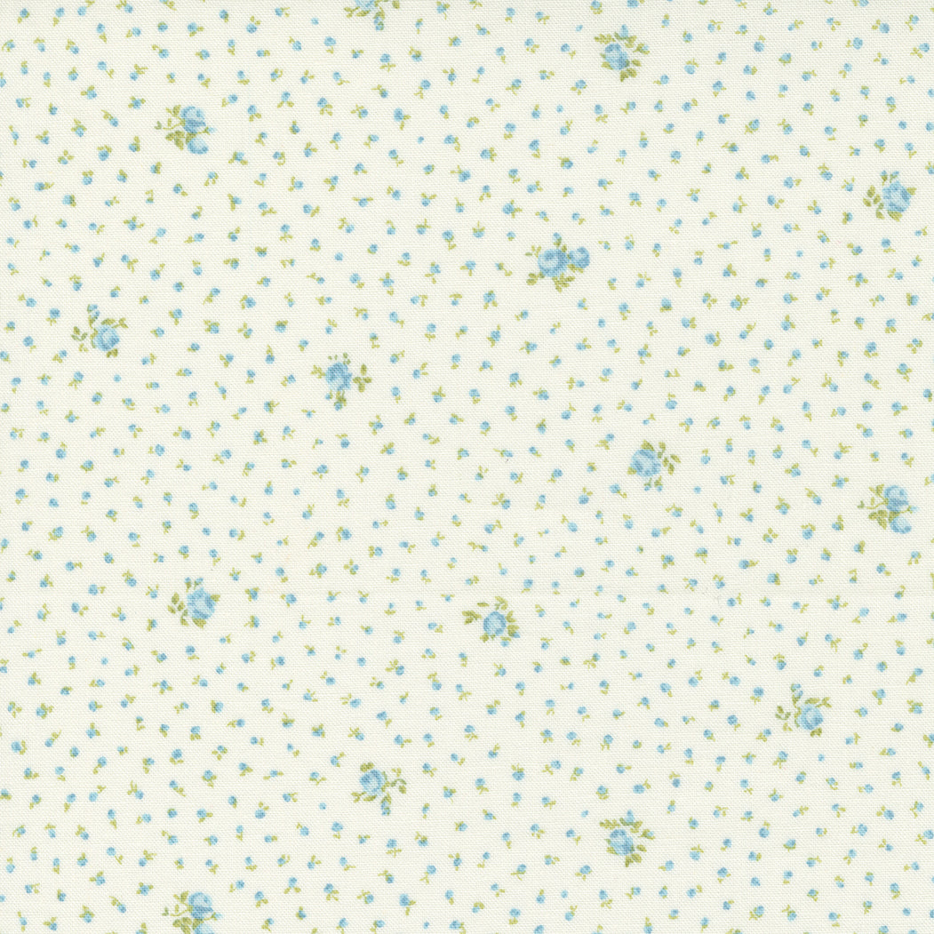 Grace - Sweet Floral Blue by Brenda Riddle Designs