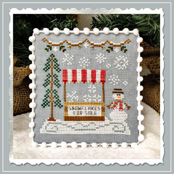 Snow Village 3 - Snowflake Stand by Country Cottage Needleworks