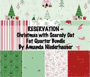 Christmas with Scaredy Cat Fat Quarter Bundle by Amanda Niederhauser
