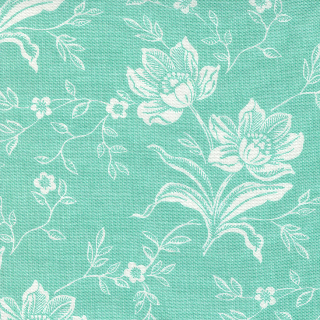 Fresh Fig Favorites - Floral Aqua by Fig Tree and Co.