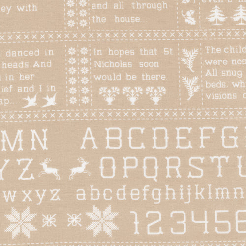 Christmas Stitched- Grandma's Sampler Linen by Fig Tree and Co.