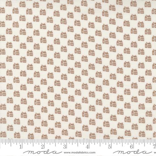 Christmas Stitched-Little Schoolhouse Snow Pinecone by Fig Tree and Co.