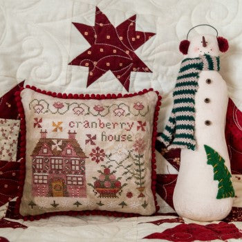 The Houses on Peppermint Lane - Cranberry House by Pansy Patch Quilts and Stitchery
