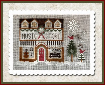 Hometown Holiday - Music Store by Little House Needleworks