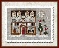 Hometown Holiday - Music Store by Little House Needleworks