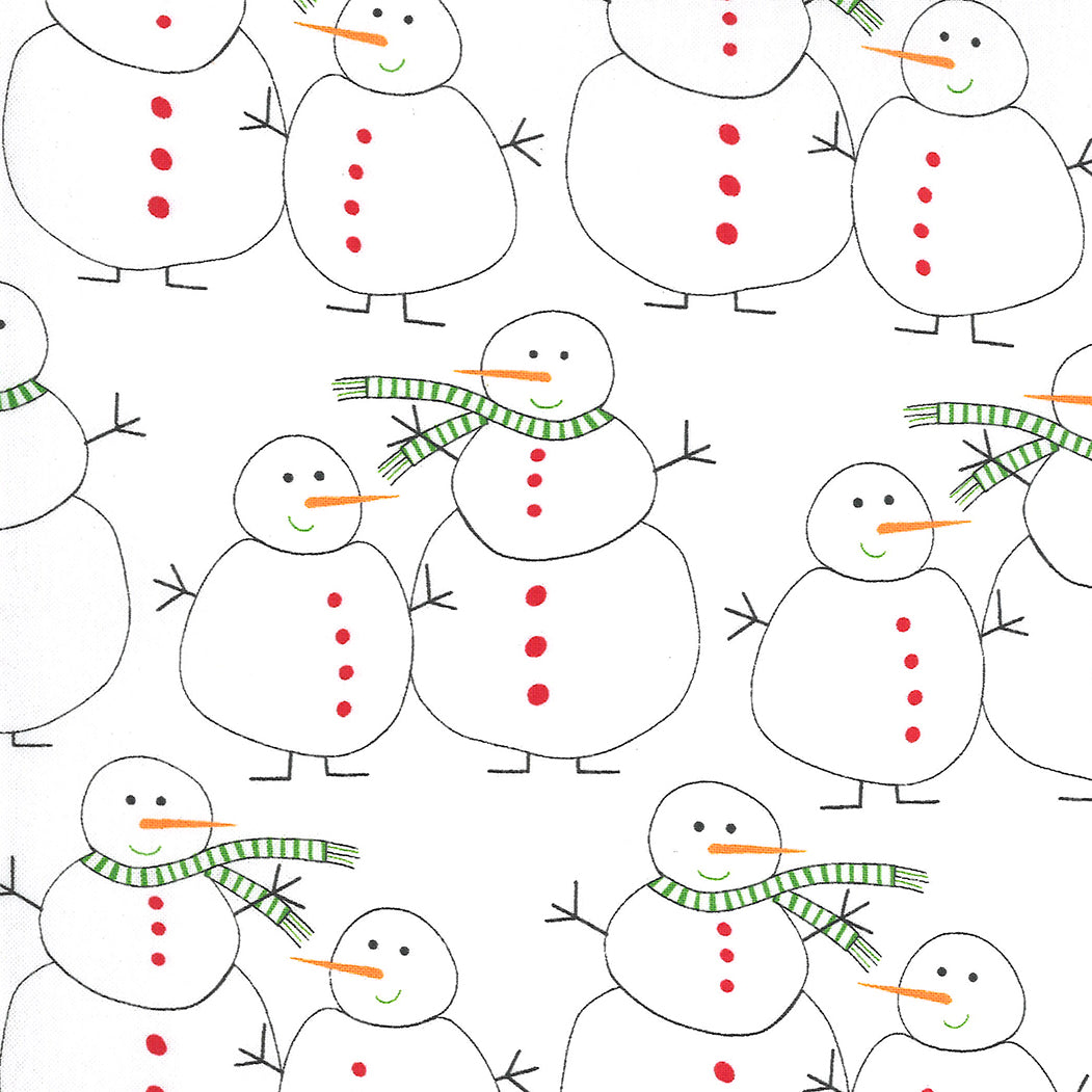 Merry and Bright - Merry Snowmen - Winter White by Me and My Sister Designs