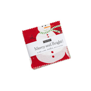 Merry and Bright Mini Charm (2.5 inch Stacker) by Me and My Sister Designs