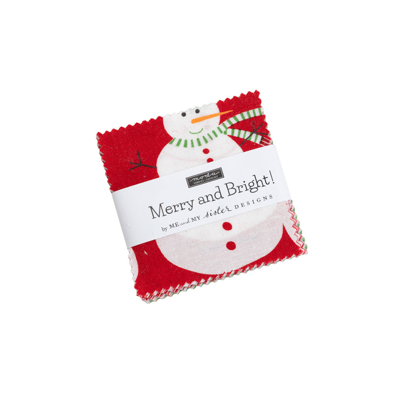 Merry and Bright Mini Charm (2.5 inch Stacker) by Me and My Sister Designs