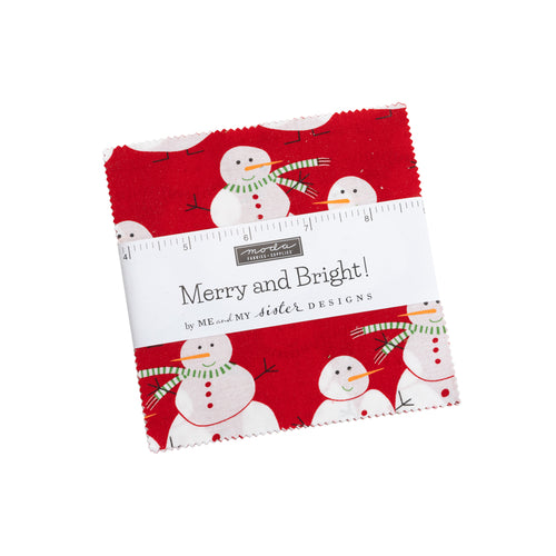 Merry and Bright 5 inch Stacker (Charm Pack) by Me and My Sister Designs