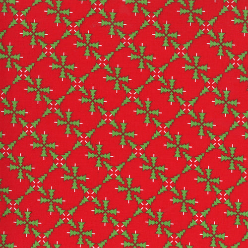 Merry and Bright - Merry Forest - Poinsettia Red by Me and My Sister Designs