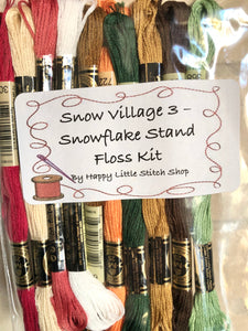 Floss Kit - Snow Village 3 - Snowflake Stand