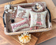 Bloomin' Bunnies Trio by Annie Beez Folkart