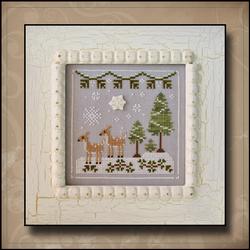 Frosty Forest 2 - Snowy Deer by Country Cottage Needleworks