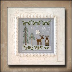 Frosty Forest 8 - Snowy Reindeer by Country Cottage Needleworks