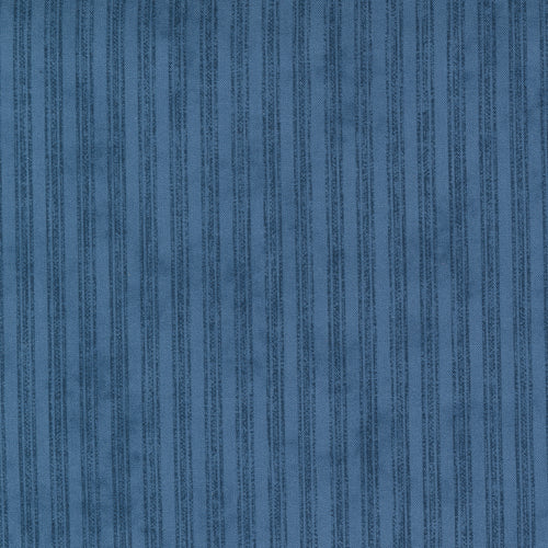 Threads That Bind - Beach House Ticking Stripe Indigo by Blackbird Designs