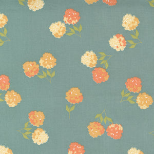 Cozy Up - Clover Floral - Blue Skies by Corey Yoder