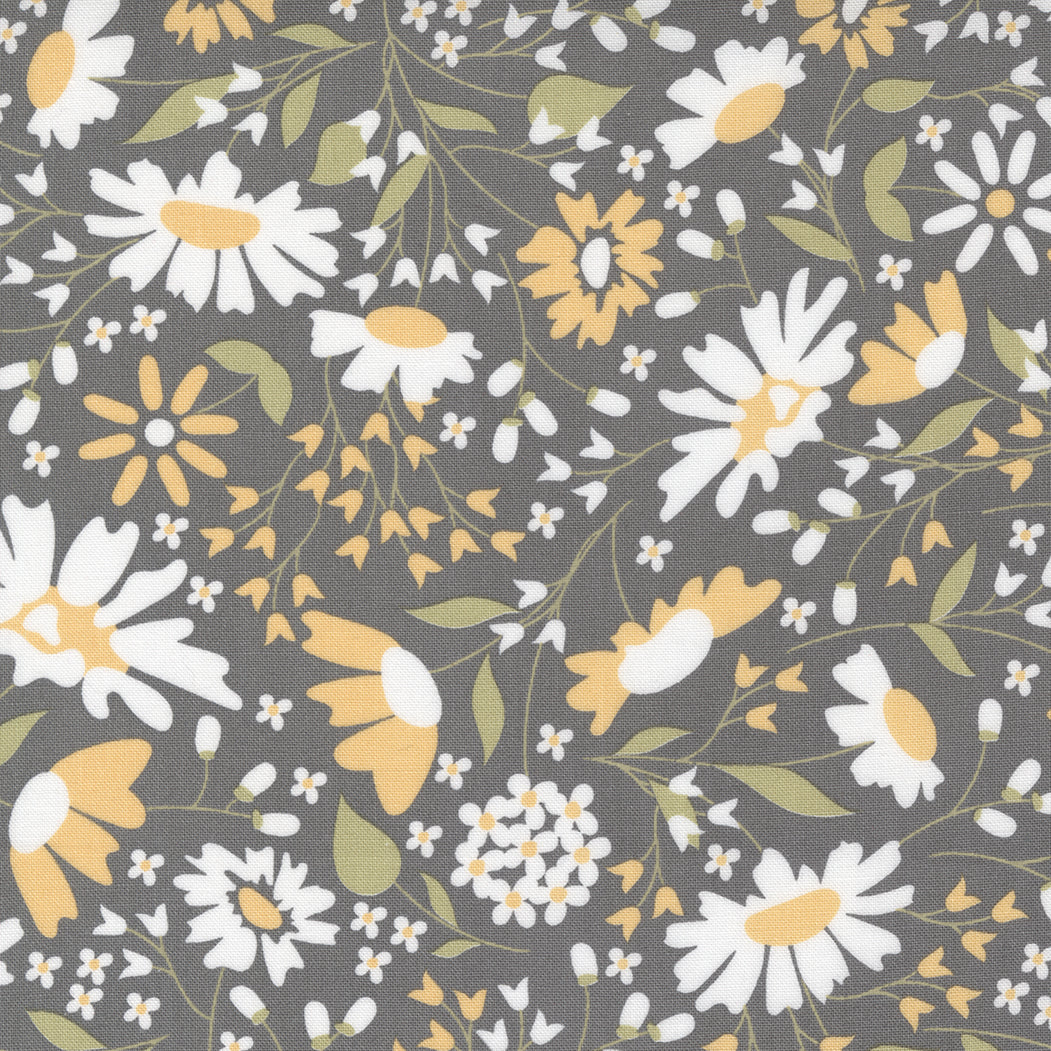 Buttercup & Slate - Blooms Floral Slate by Corey Yoder