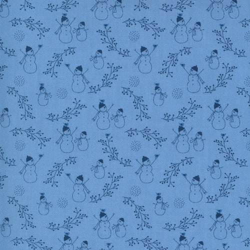 Crystal Lane - Frosty Friends French Blue by Bunny Hill Designs