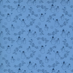 Crystal Lane - Frosty Friends French Blue by Bunny Hill Designs