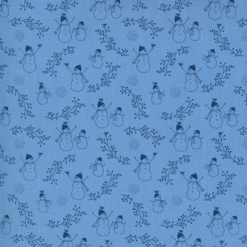Crystal Lane - Frosty Friends French Blue by Bunny Hill Designs
