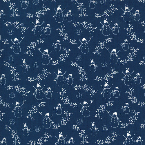 Crystal Lane - Frosty Friends Winter Blue by Bunny Hill Designs