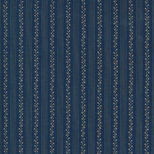 Crystal Lane - Snowberry Stripe Winter Blue by Bunny Hill Designs
