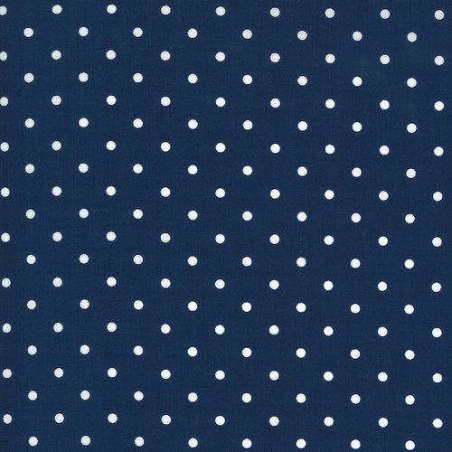 Crystal Lane - Snow Dots Winter Blue by Bunny Hill Designs