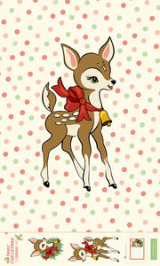 Deer Christmas Panel by Urban Chiks