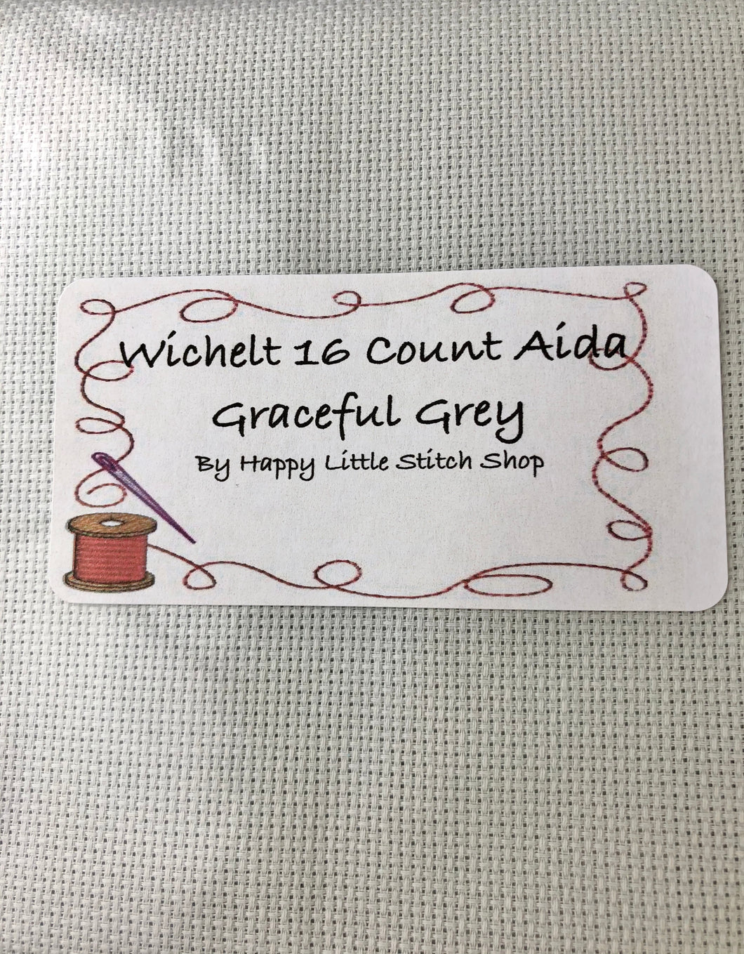 Cross Stitch Cloth 16 Count Aida - Graceful Grey – Happy Little