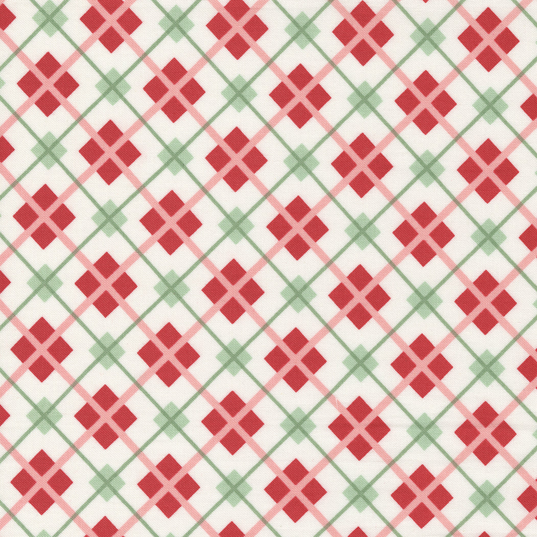Holly Jolly Santa Christmas Dot Cotton Fabric - Mint 31180 13 – Stitches