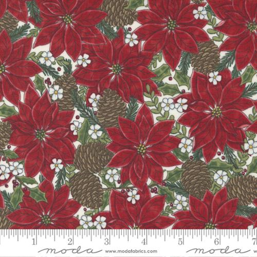 Holly Berry Tree Farm - Poinsettia White by Deb Strain