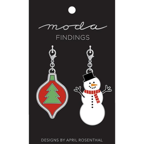 Zipper Pulls - Snowman by April Rosenthal