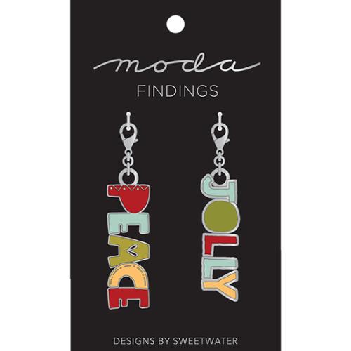 Zipper Pulls - Peace and Jolly by Sweetwater