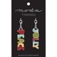 Zipper Pulls - Peace and Jolly by Sweetwater